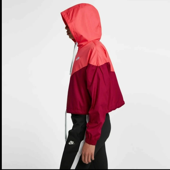 NWT Women's Nike Sportswear Heritage Crop Windrunner Jacket - Picture 6 of 8